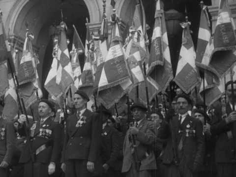 Premier anniversaire de la Légion Française le 31 août 1941 à Saint-Étienne | Légion française des combattants